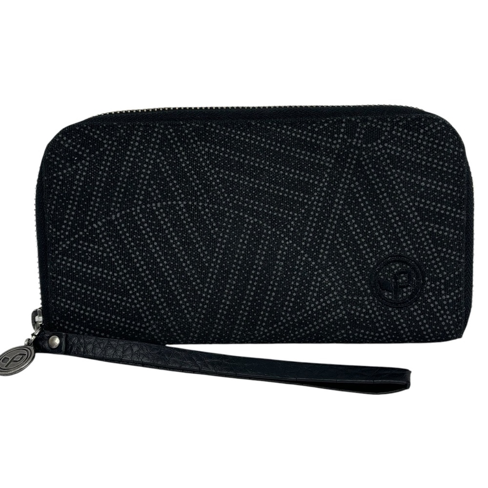Black Pistil Sugar Daddy Zip Close Multi Pocket Wristlet Wallet